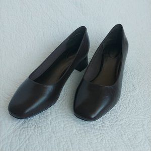 Brown Leather Pumps Size 10W